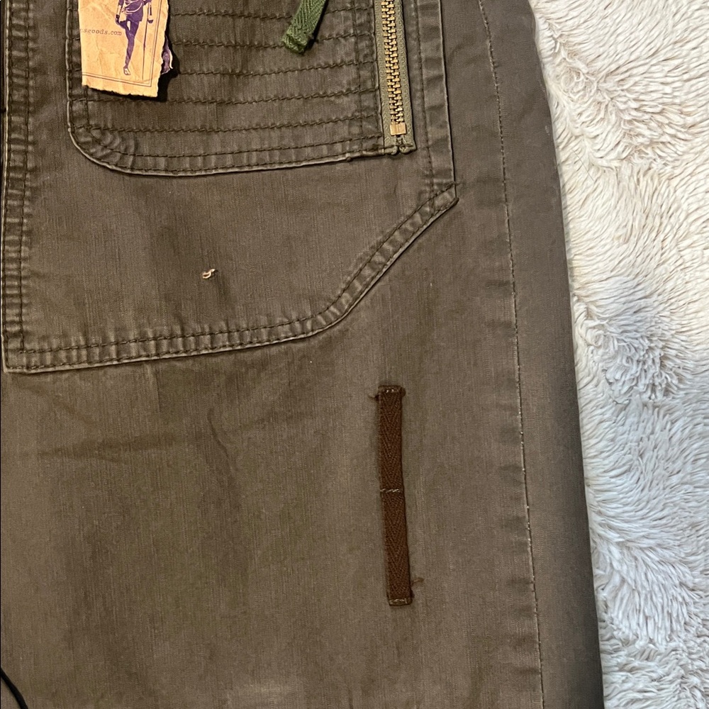 PRPS Dark Olive Cargo Pants - Picture 4 of 9